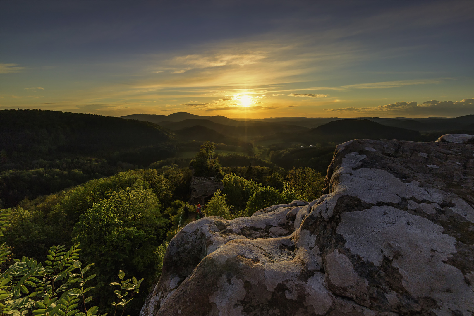 Sonnenuntergang im Pfälzer Wald Foto &amp; Bild | Bilder auf fotocommunity