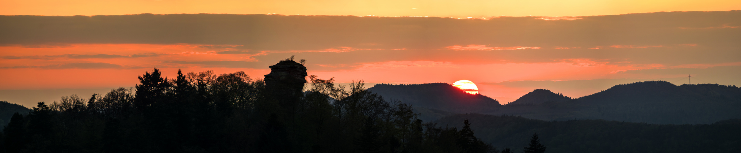 Sonnenuntergang im Pfälzer Wald