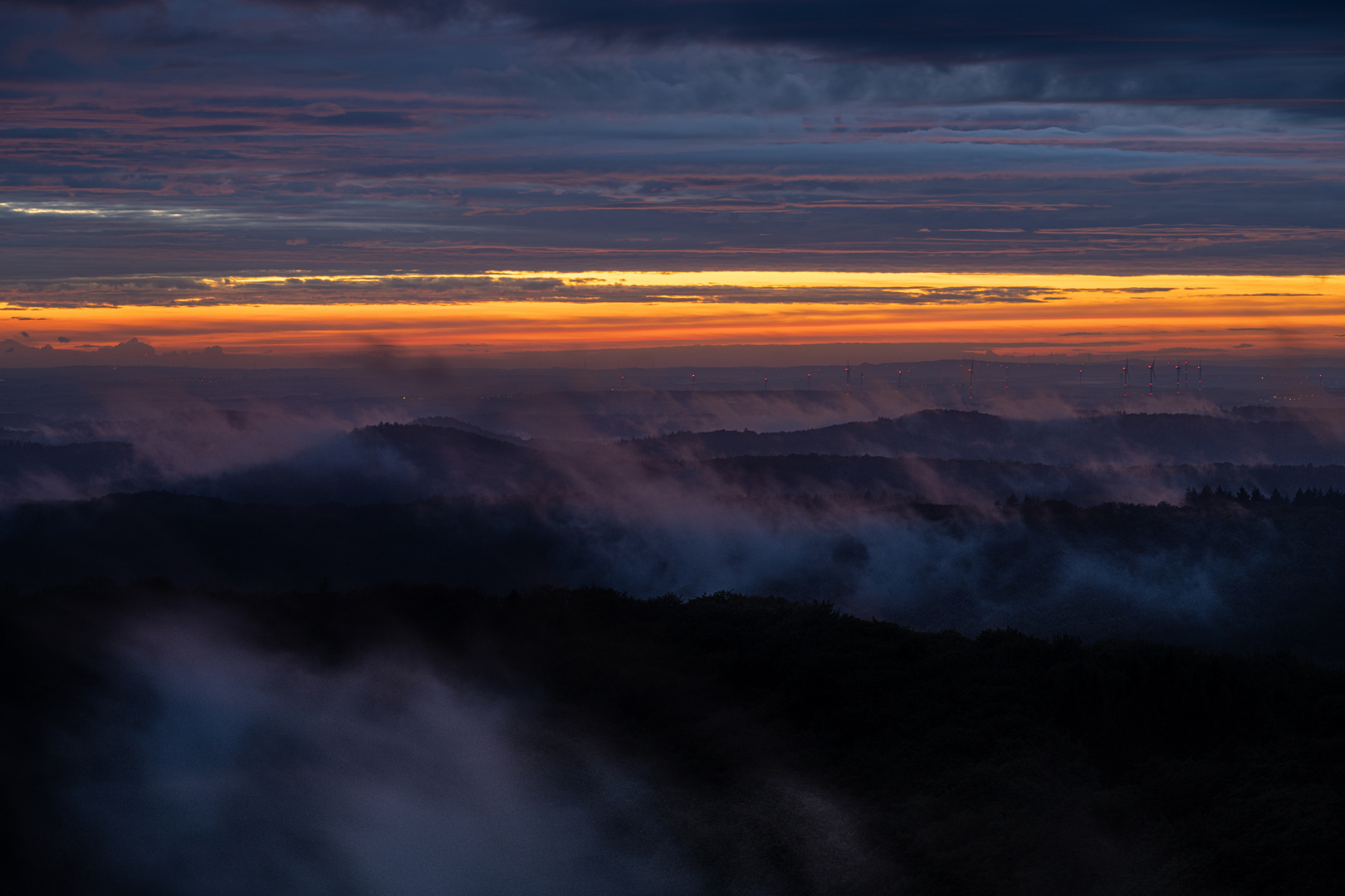 Sonnenuntergang im Pfälzerwald