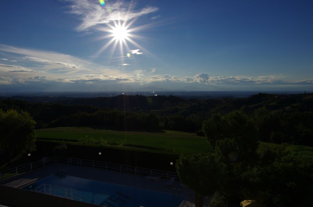 Sonnenuntergang im Piemont