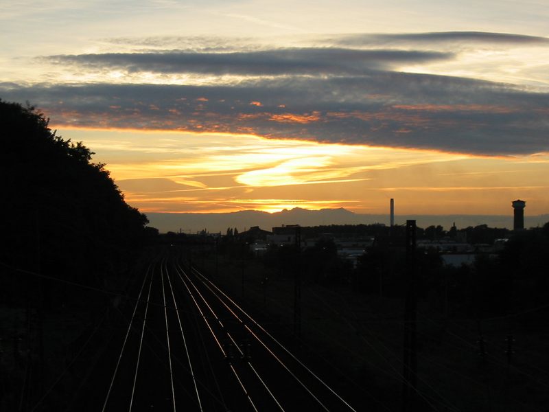 Sonnenuntergang im Revier