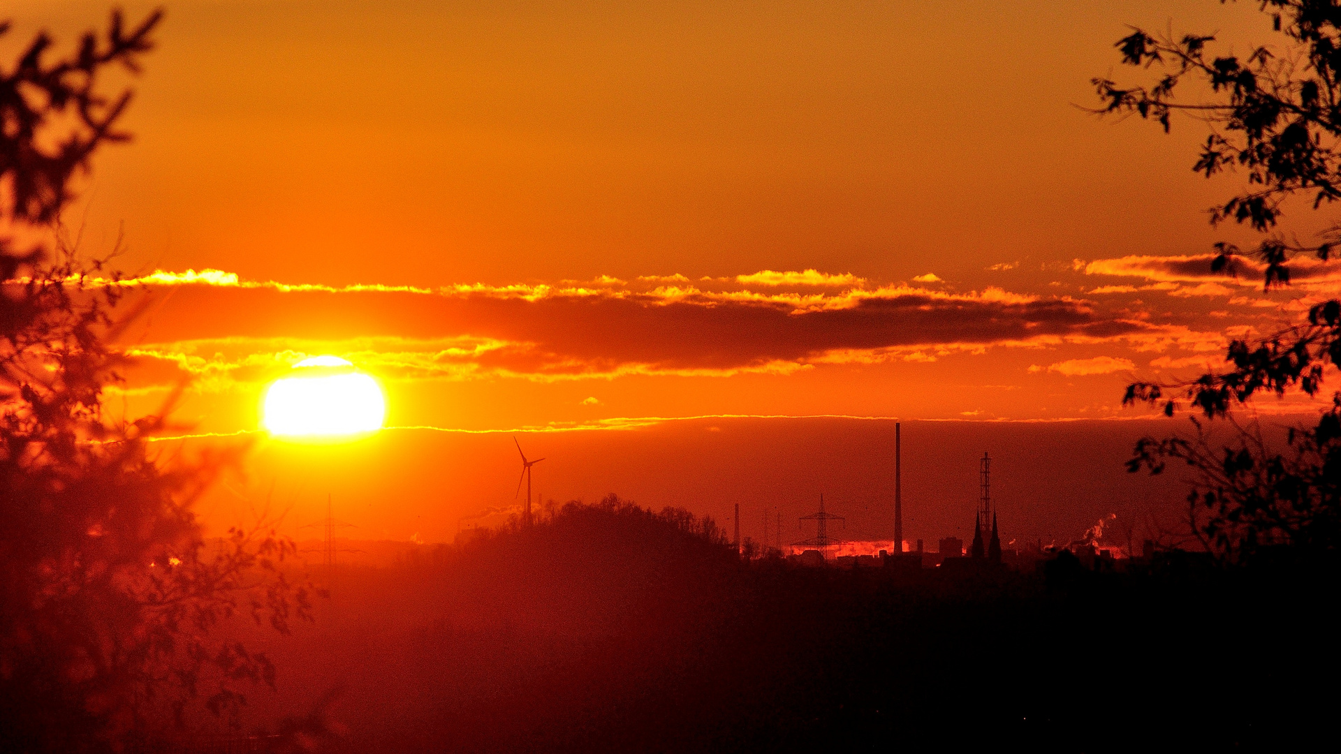 Sonnenuntergang im Revier