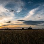 Sonnenuntergang im Rheintal bei Staufen