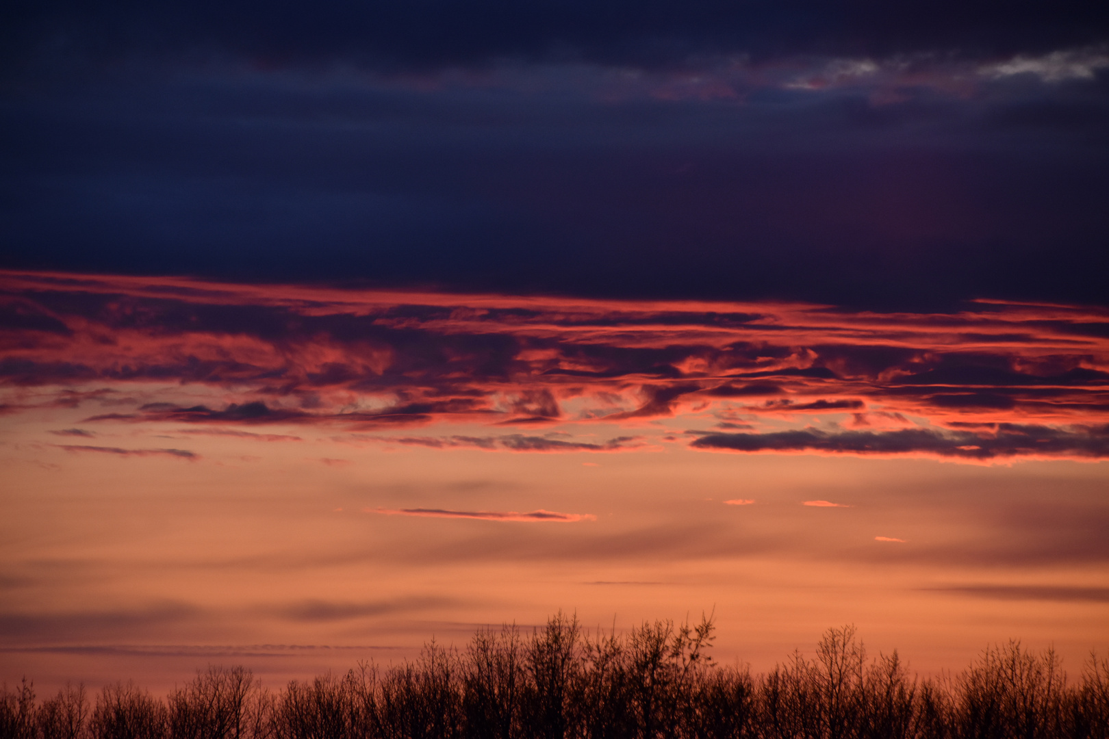 Sonnenuntergang im Rostocker Nordwesten