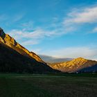 Sonnenuntergang im Rücken