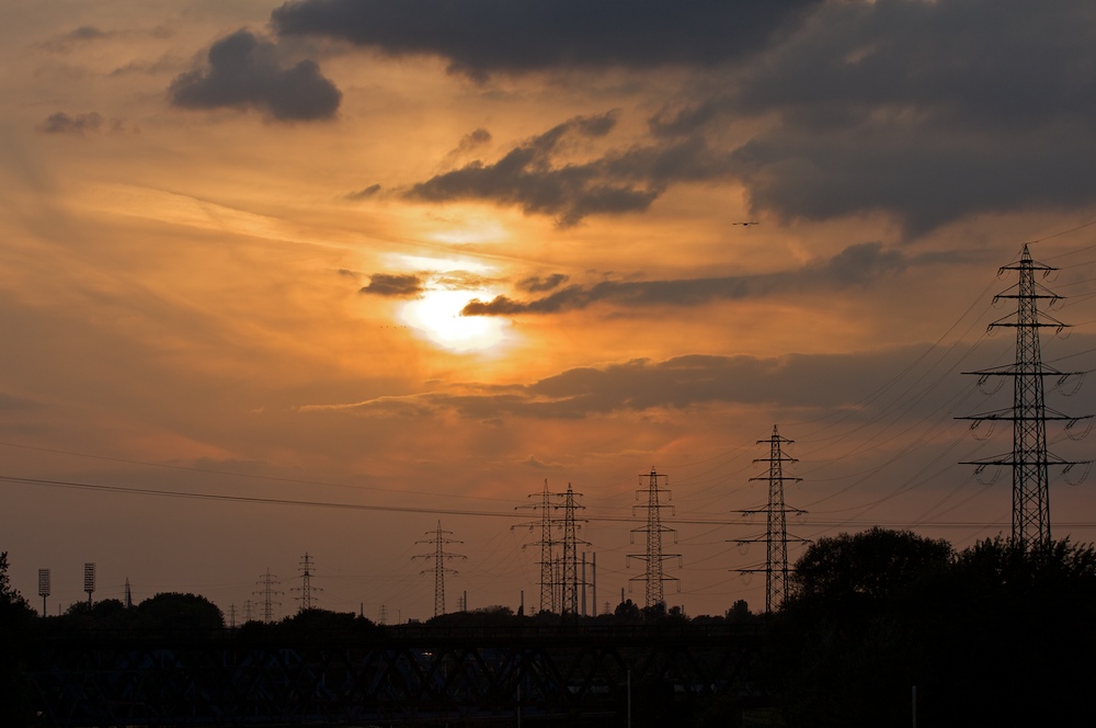 Sonnenuntergang im Ruhrgebiet