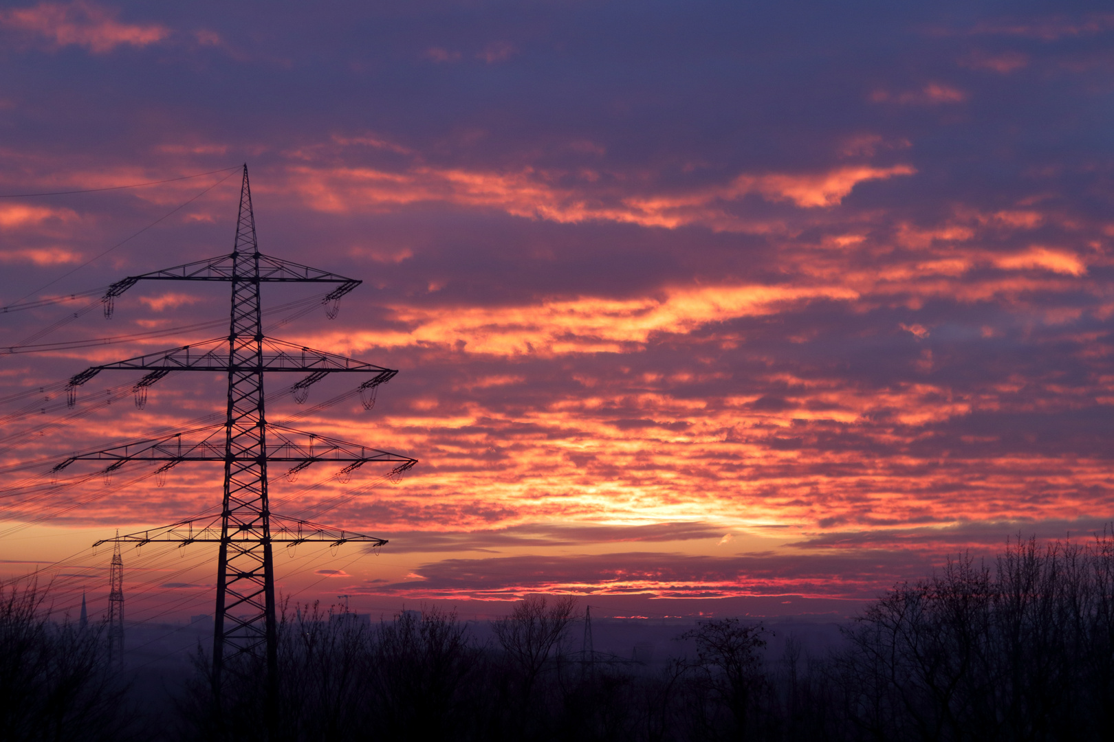 Sonnenuntergang im Ruhrgebiet