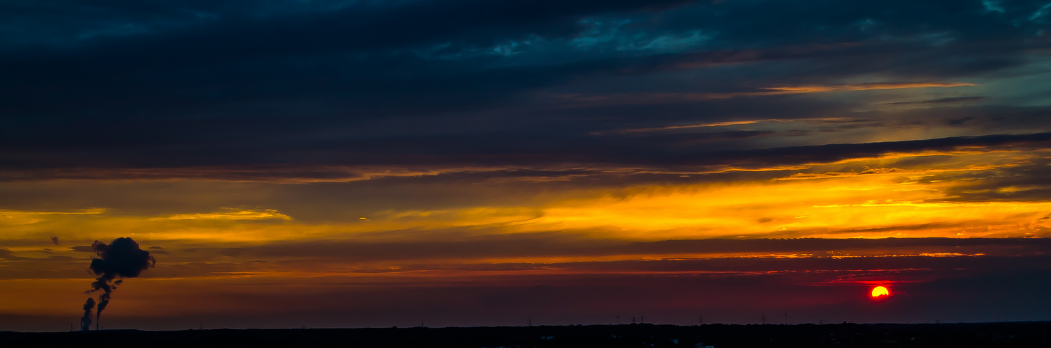 Sonnenuntergang im Ruhrgebiet