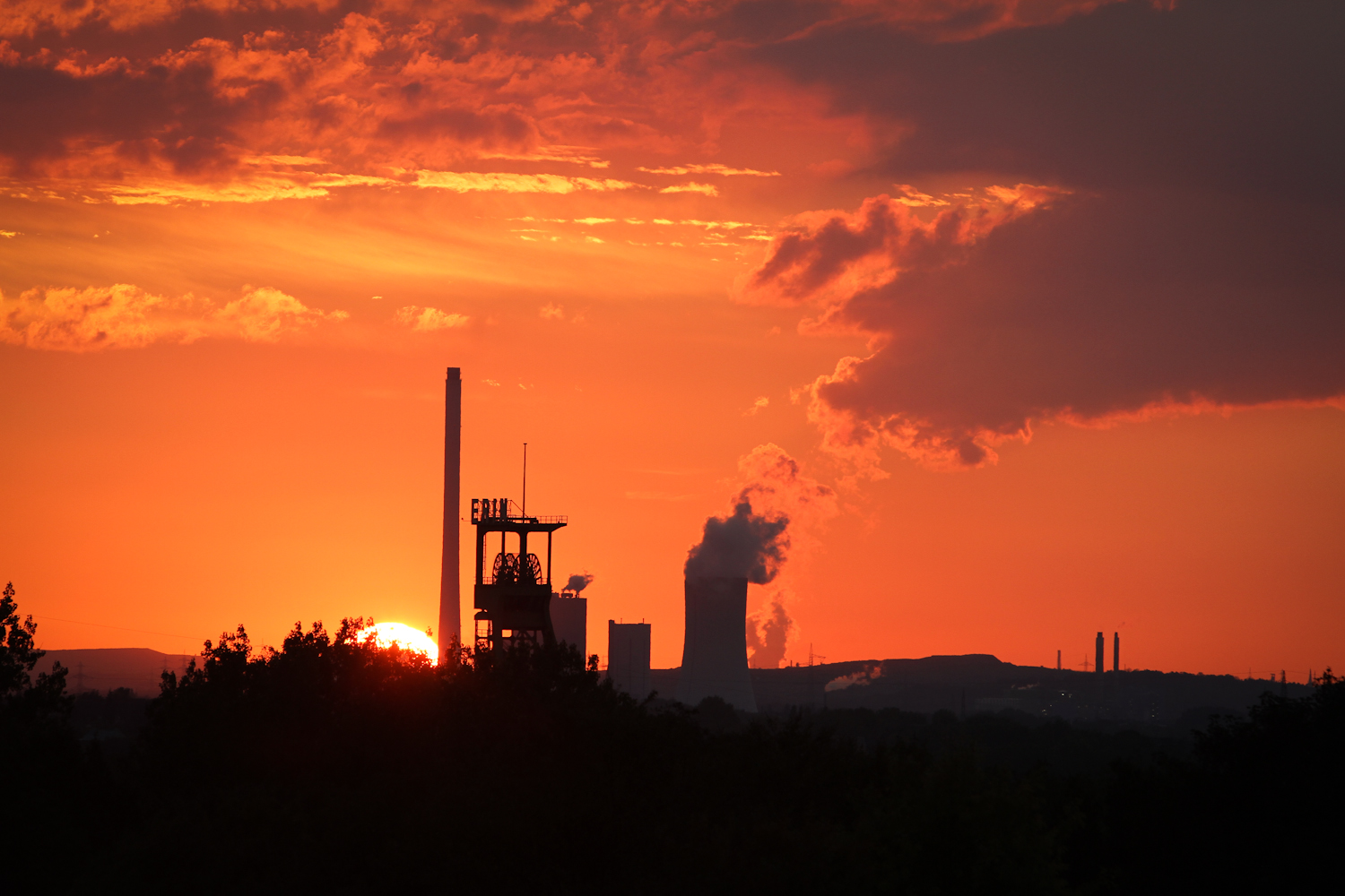 Sonnenuntergang im Ruhrgebiet