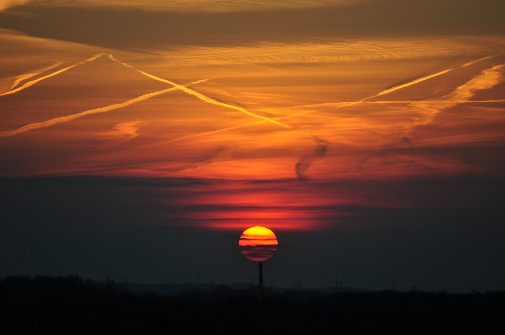 Sonnenuntergang im Ruhrgebiet