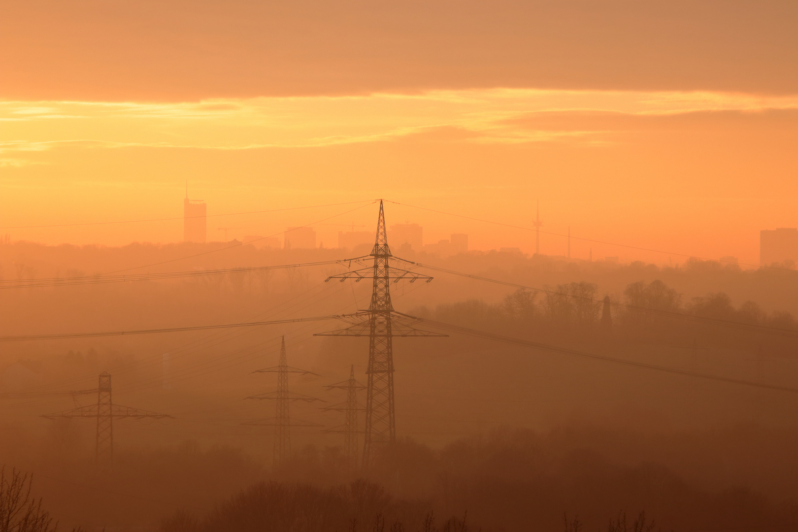 Sonnenuntergang im Ruhrgebiet