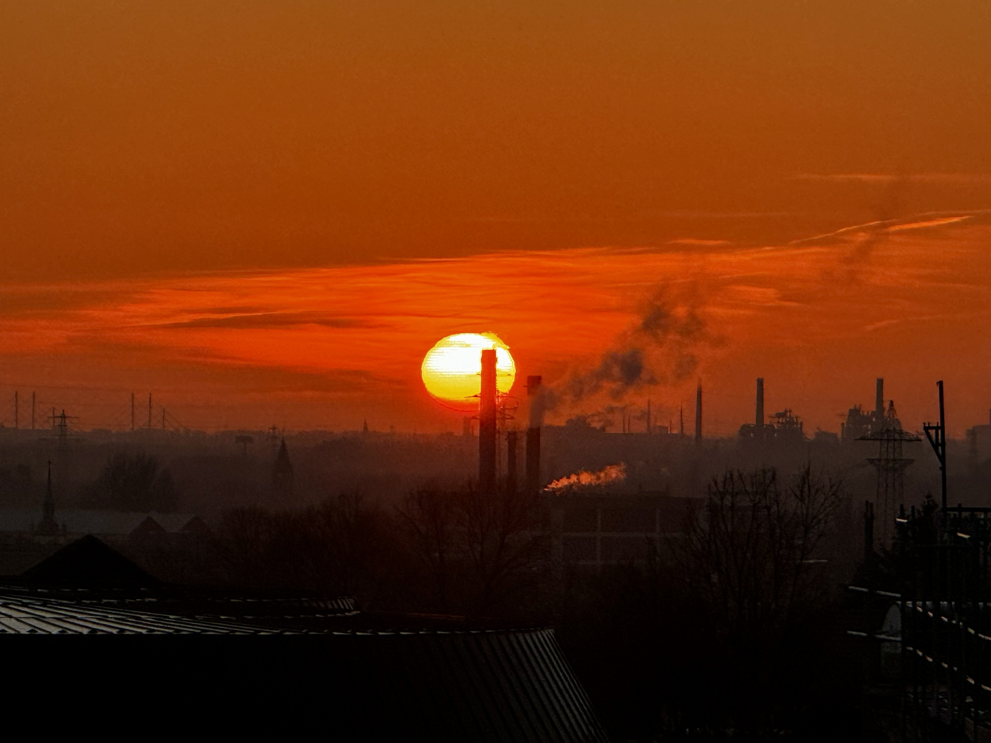 Sonnenuntergang im Ruhrgebiet