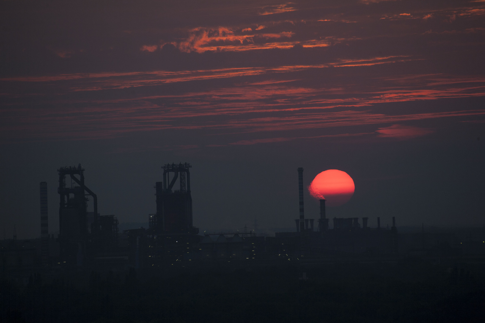 Sonnenuntergang im Ruhrgebiet