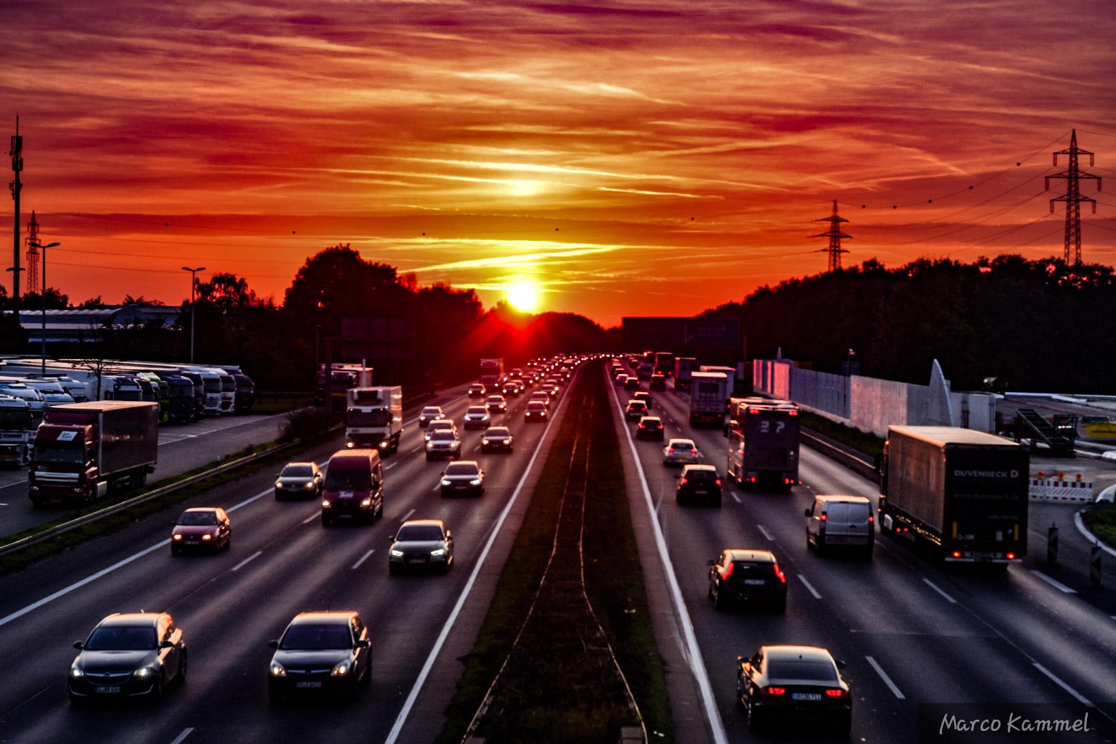 Sonnenuntergang im Ruhrgebiet 