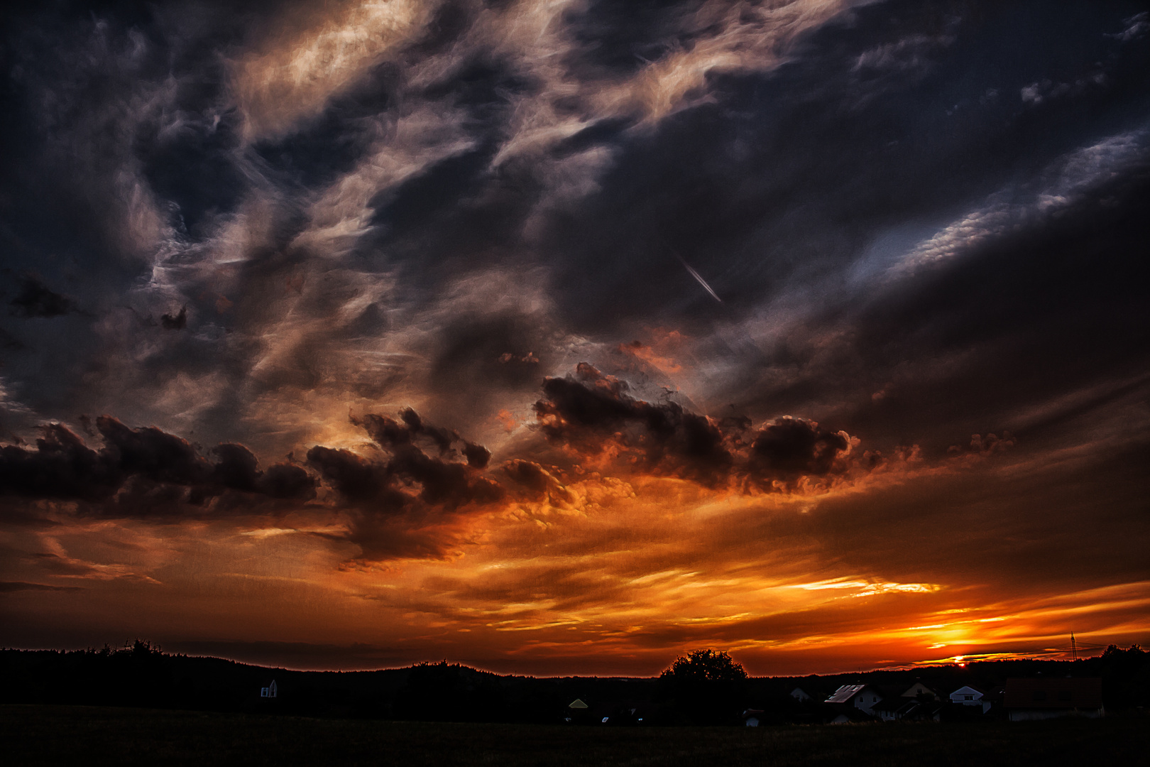 Sonnenuntergang im Saarland