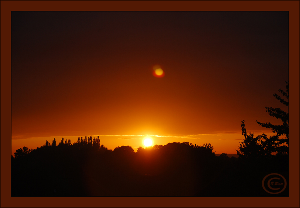 Sonnenuntergang im Saarland