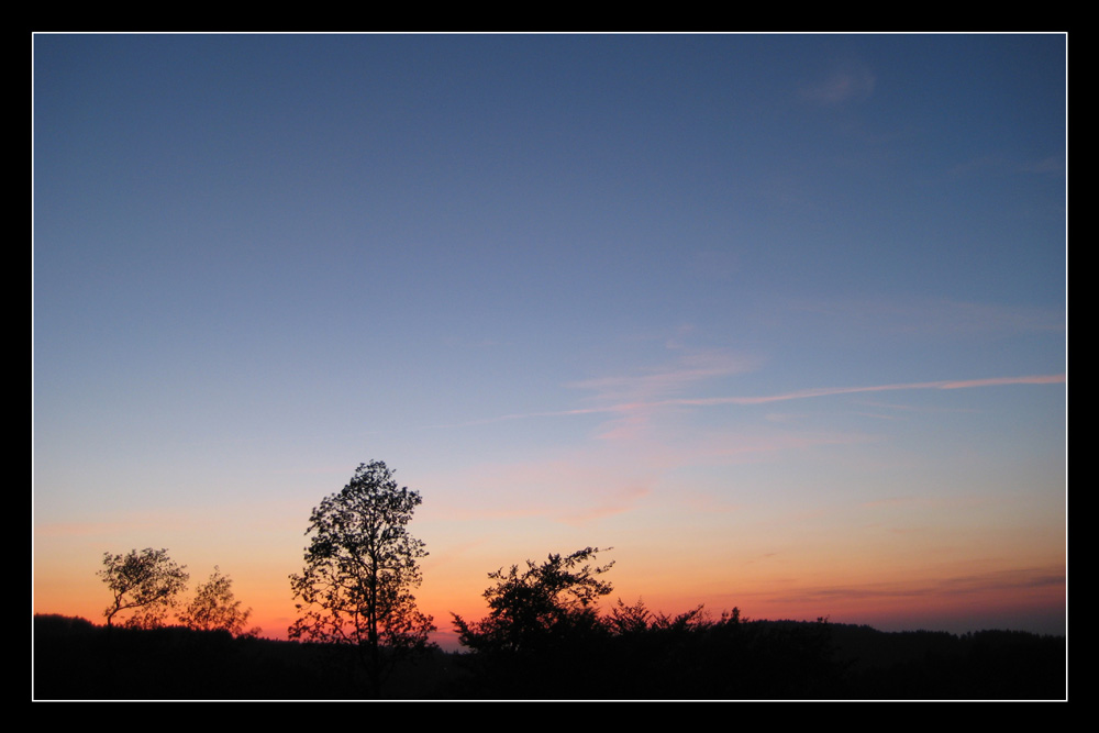 Sonnenuntergang im Sauerland (2)