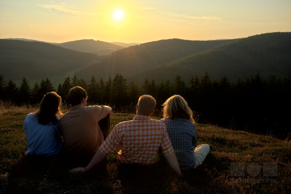 Sonnenuntergang im Sauerland