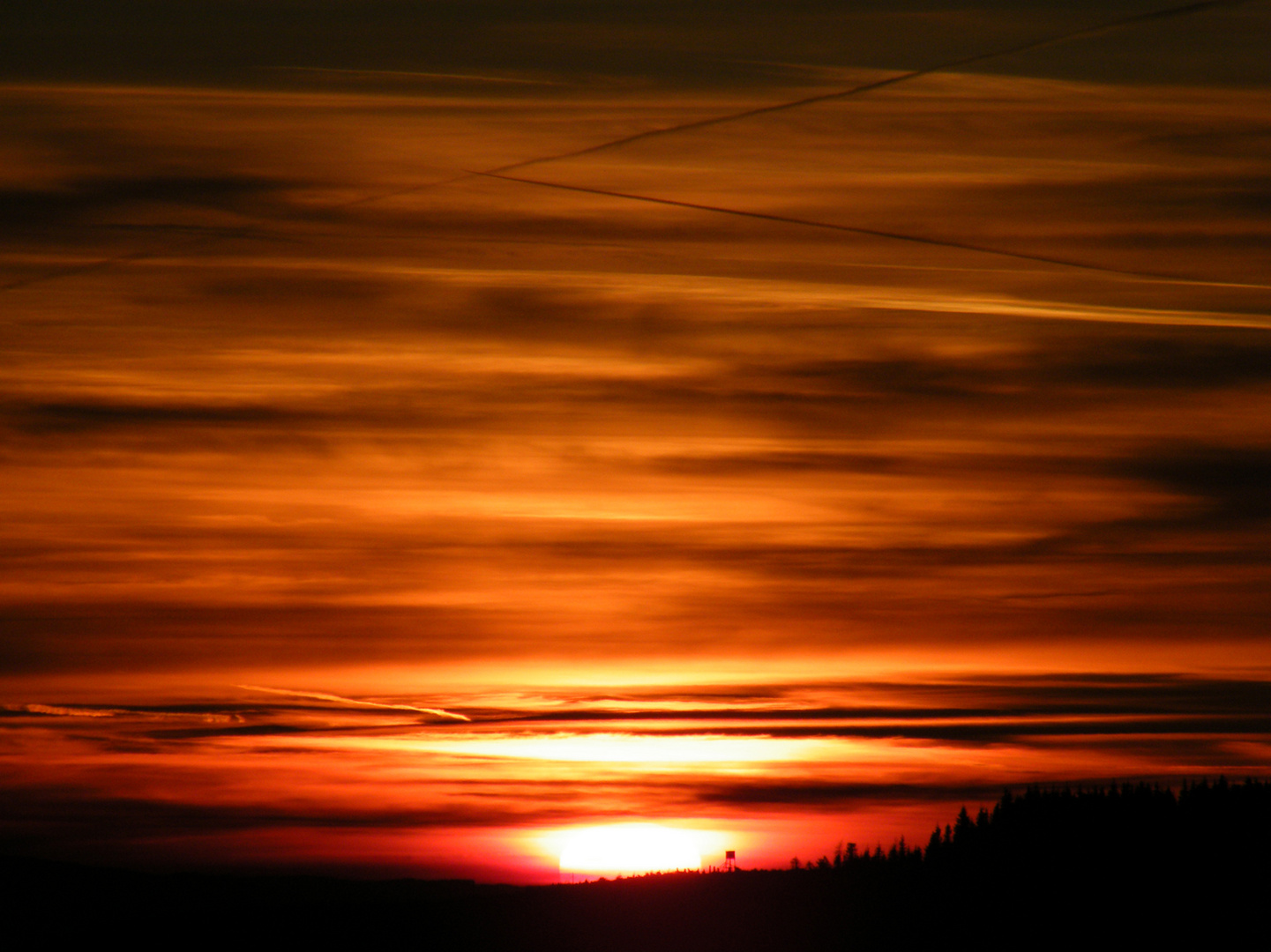 Sonnenuntergang im Sauerland