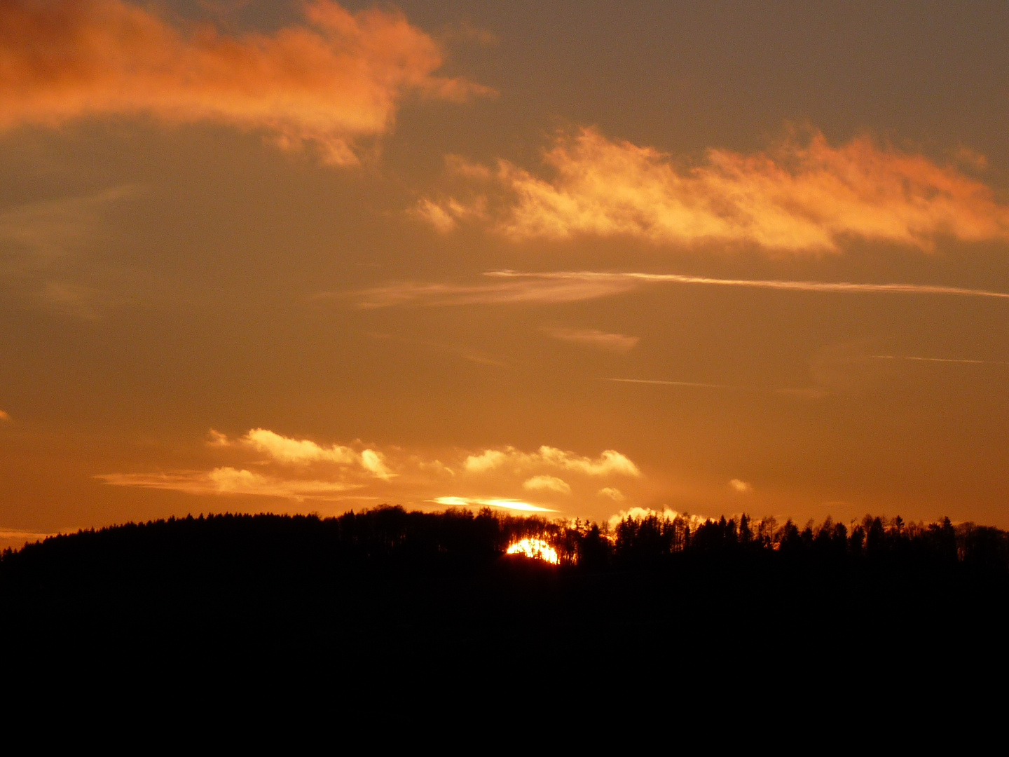 Sonnenuntergang im Sauerland