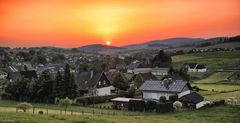 Sonnenuntergang im Sauerland