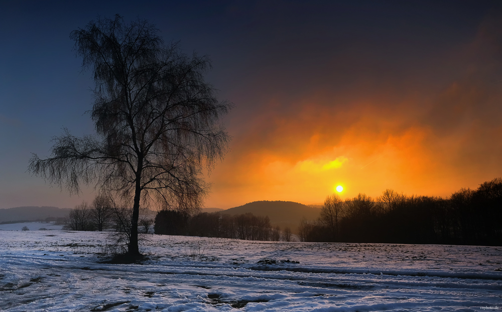 Sonnenuntergang im Sauerland