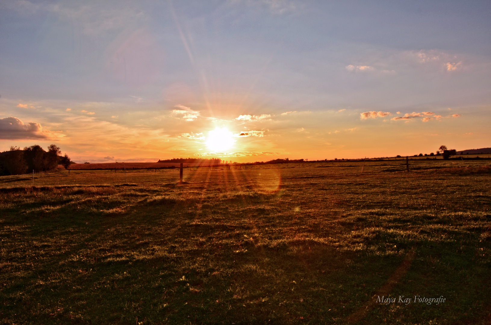 Sonnenuntergang im Sauerland