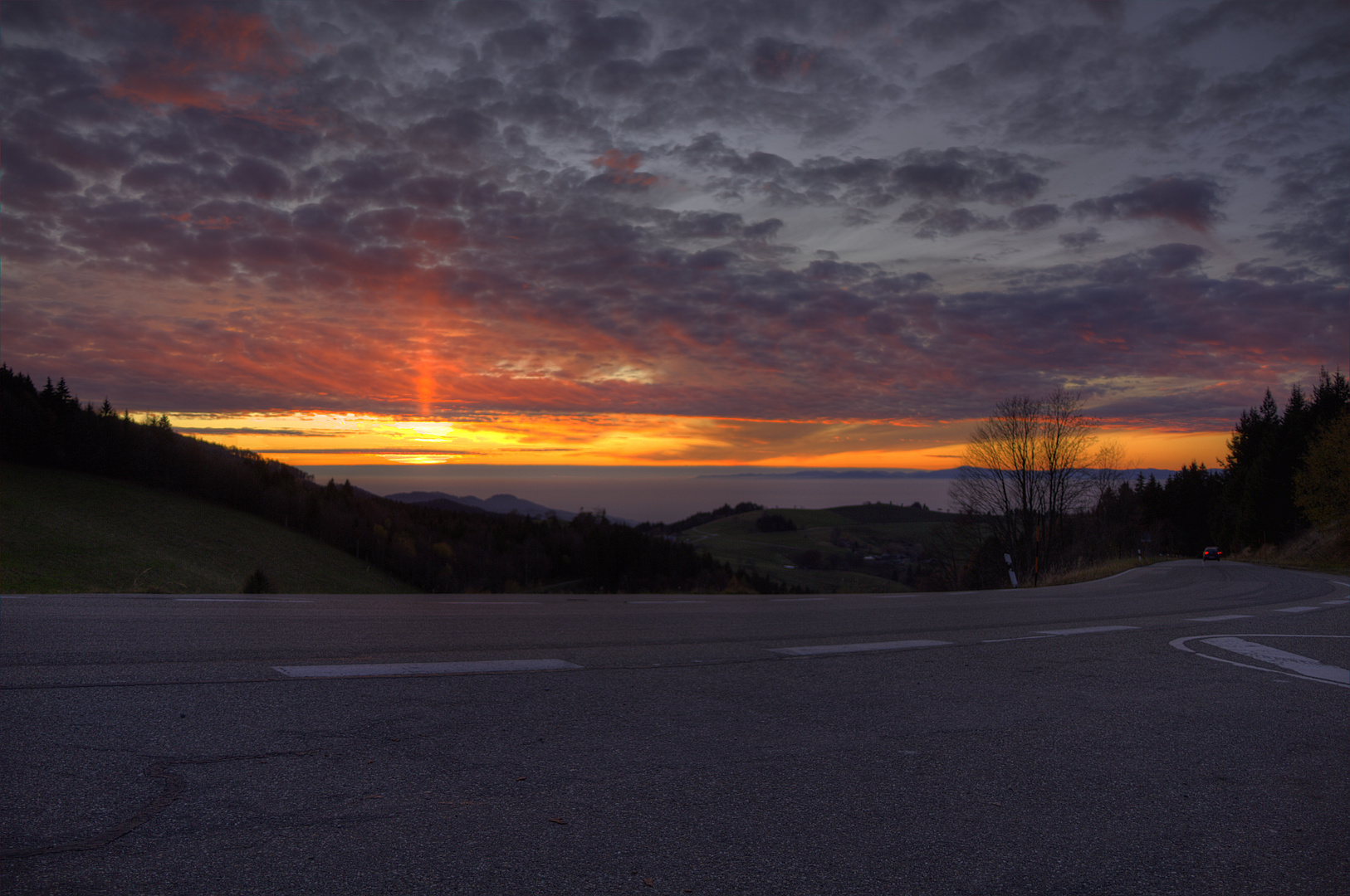 Sonnenuntergang im Schauinsland