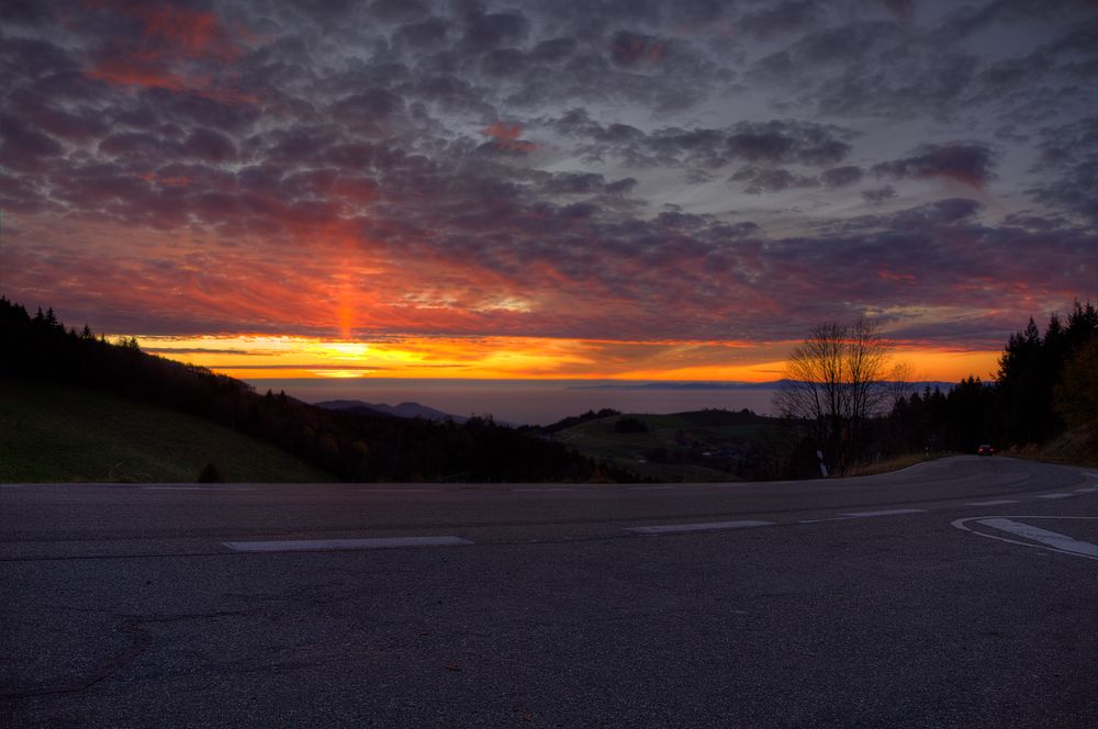 Sonnenuntergang im Schauinsland