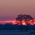 Sonnenuntergang im Schnee