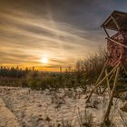 Sonnenuntergang im Schnee