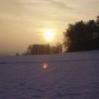 Sonnenuntergang im Schnee