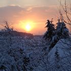 Sonnenuntergang im Schnee