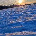 Sonnenuntergang im Schnee 