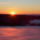 Sonnenuntergang im Schnee