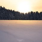 Sonnenuntergang im Schnee