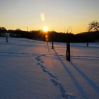 Sonnenuntergang im Schnee