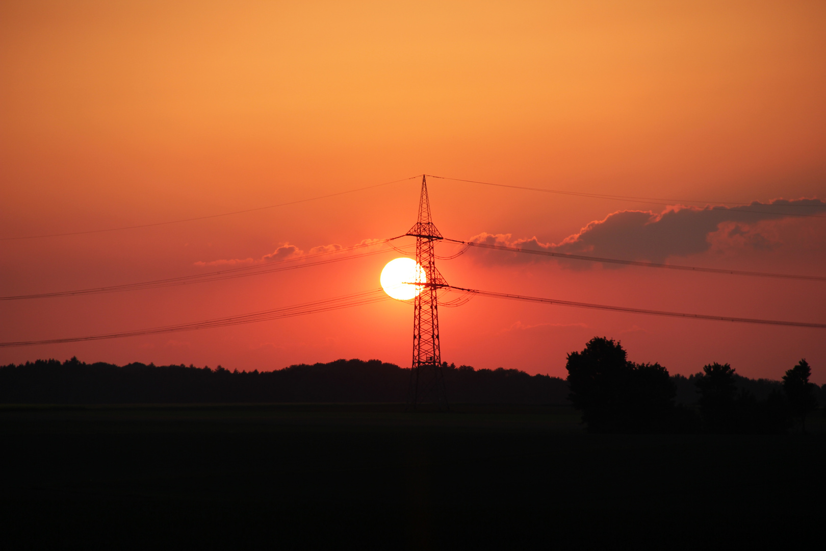 Sonnenuntergang im schönen Bayern