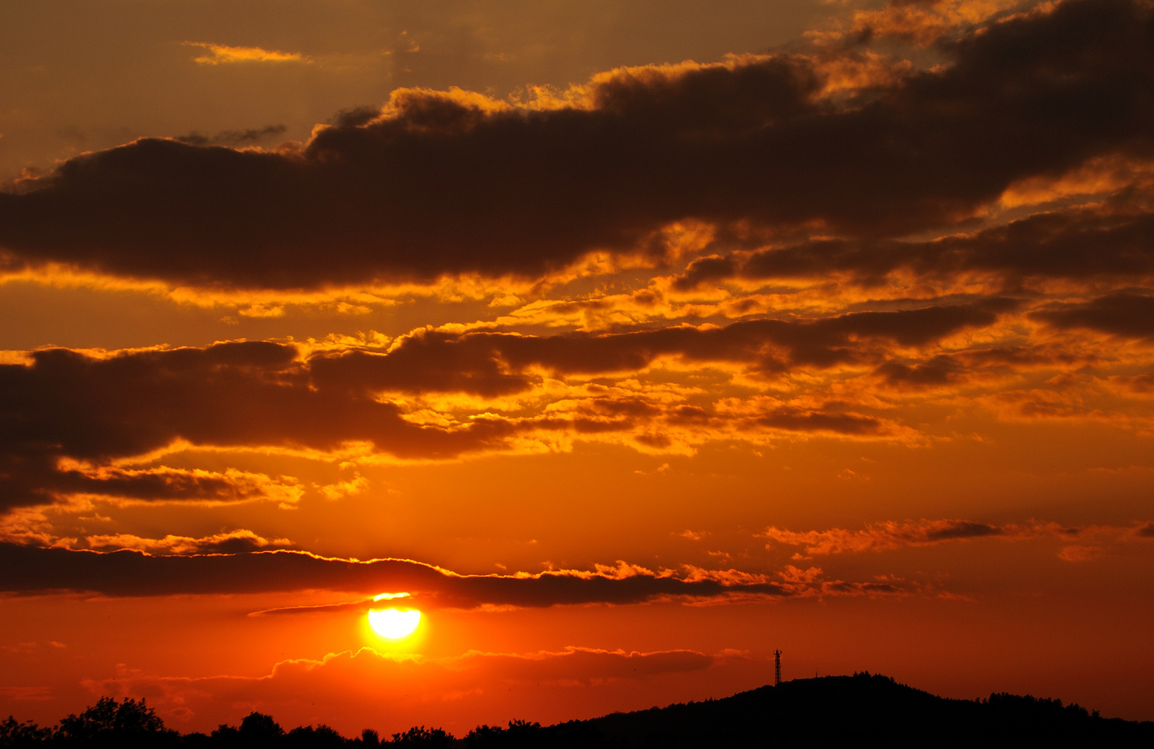 Sonnenuntergang im schönen Lahn-Dill-Kreis