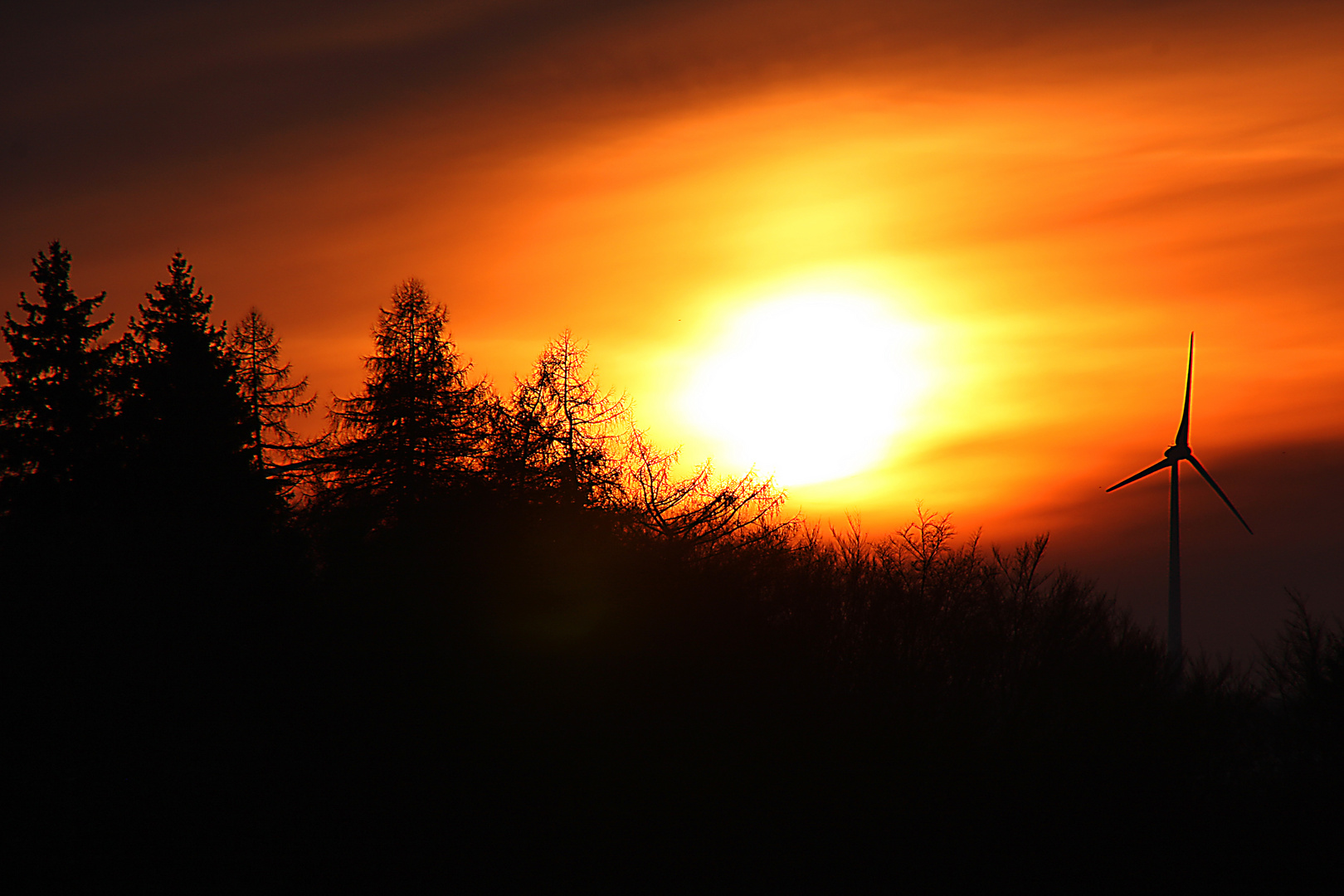 Sonnenuntergang im schönen Ostertal