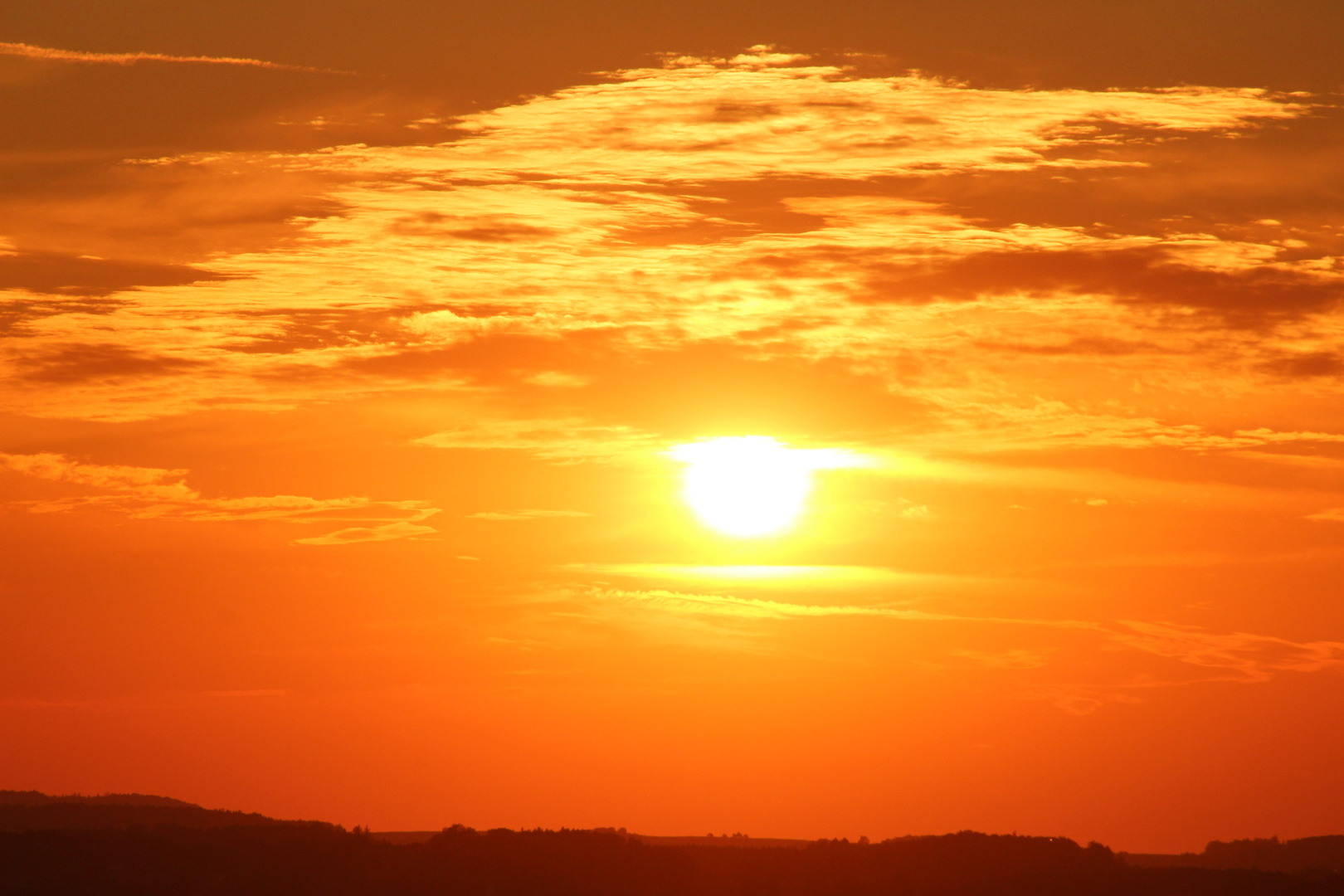 Sonnenuntergang im Schussental!