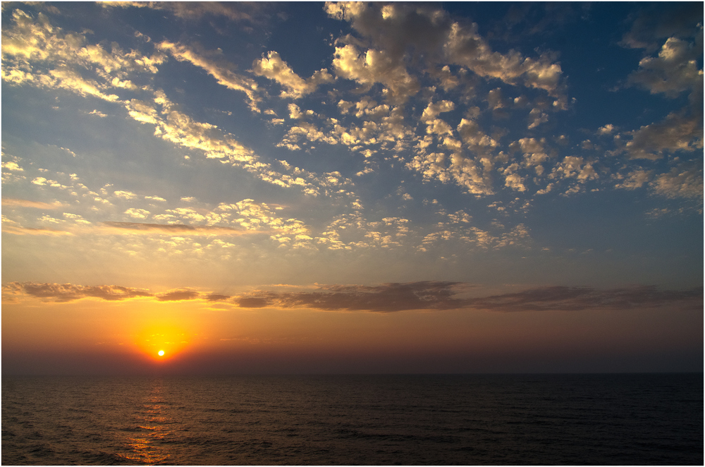 Sonnenuntergang im Schwarzen Meer