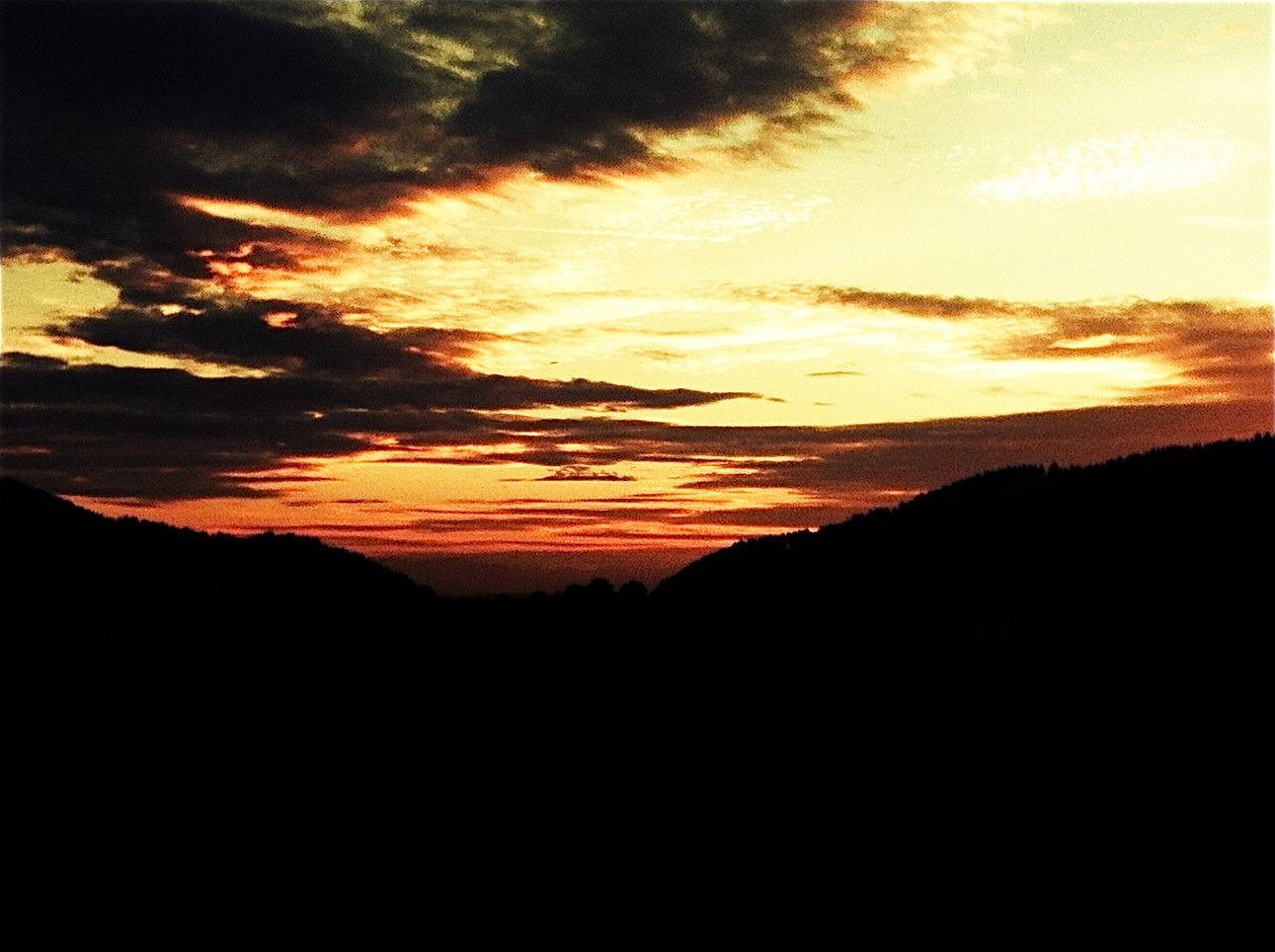 Sonnenuntergang im Schwarzwald