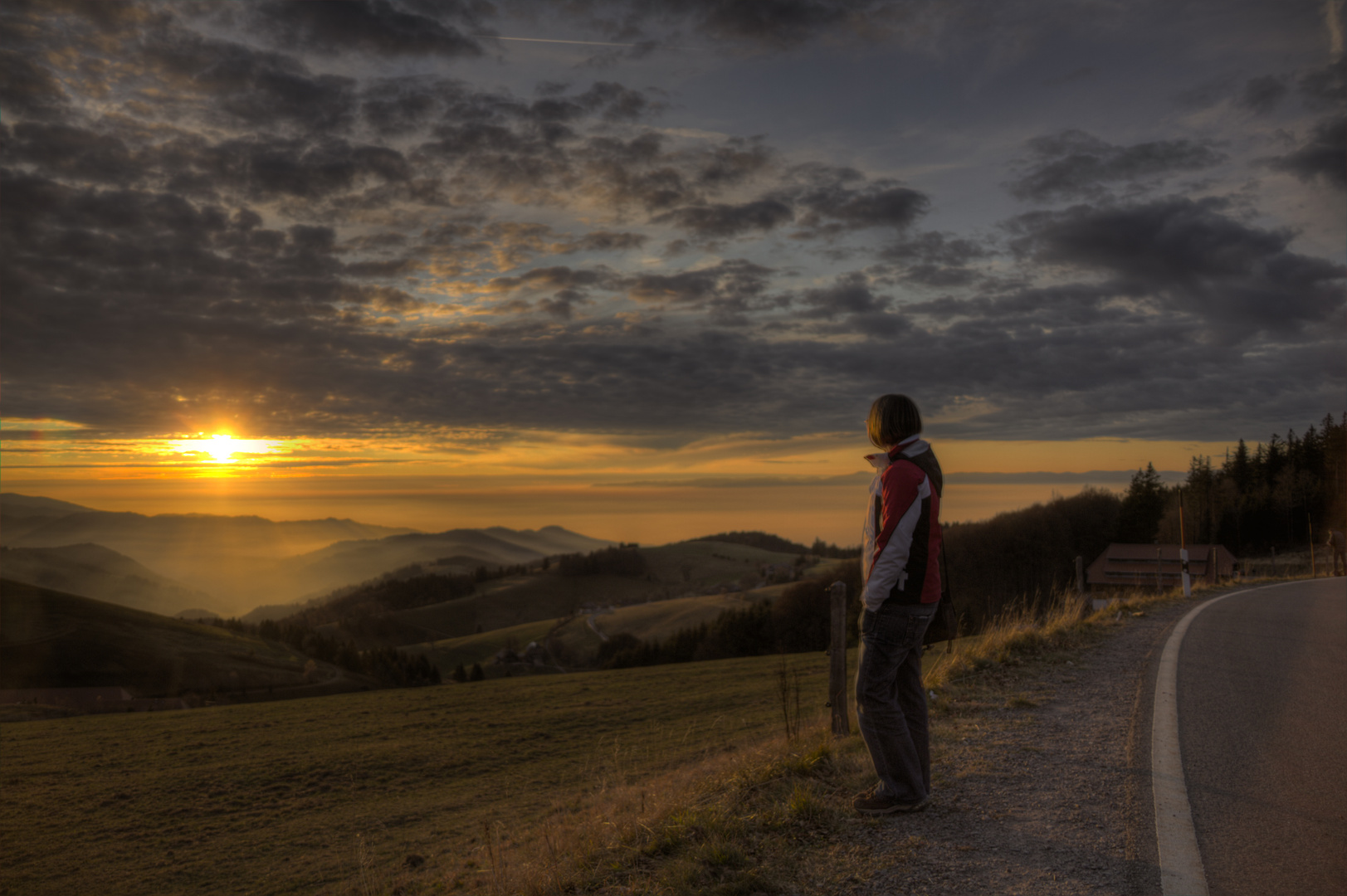 Sonnenuntergang im Schwarzwald