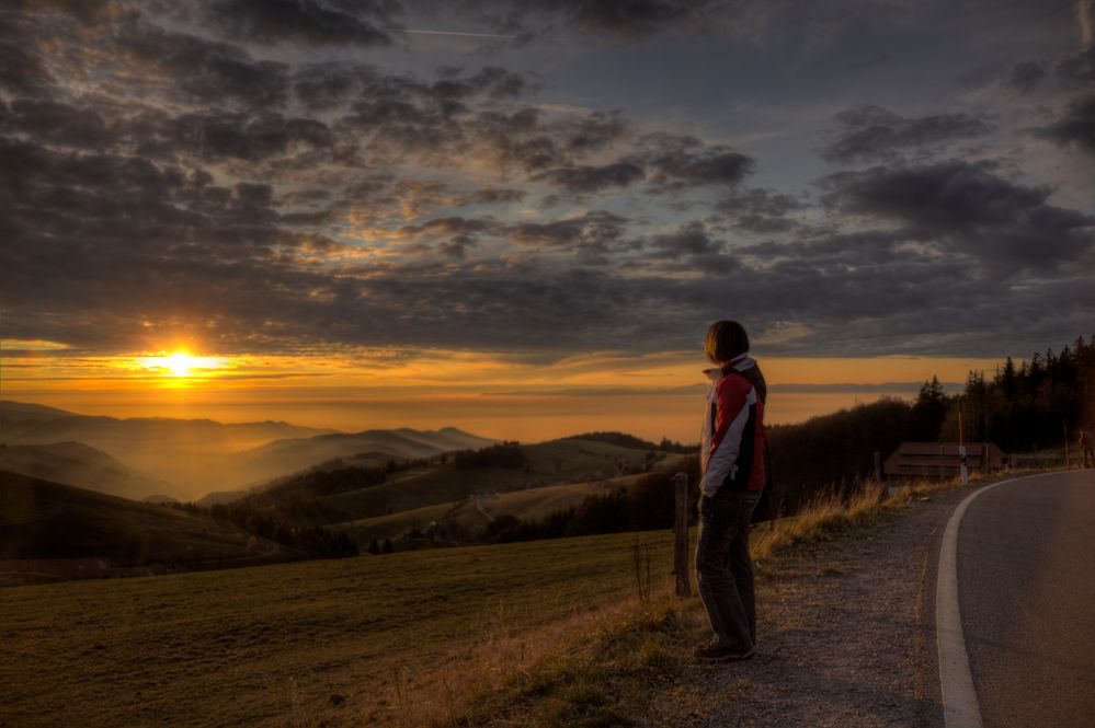 Sonnenuntergang im Schwarzwald