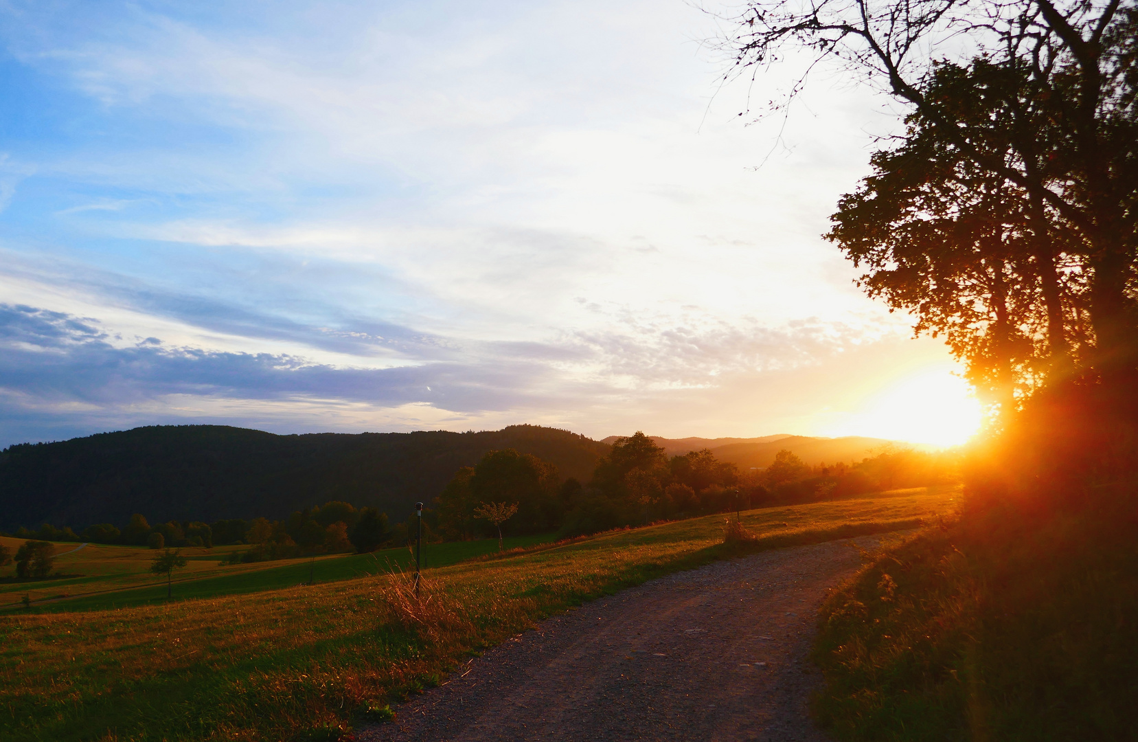 Sonnenuntergang im Schwarzwald