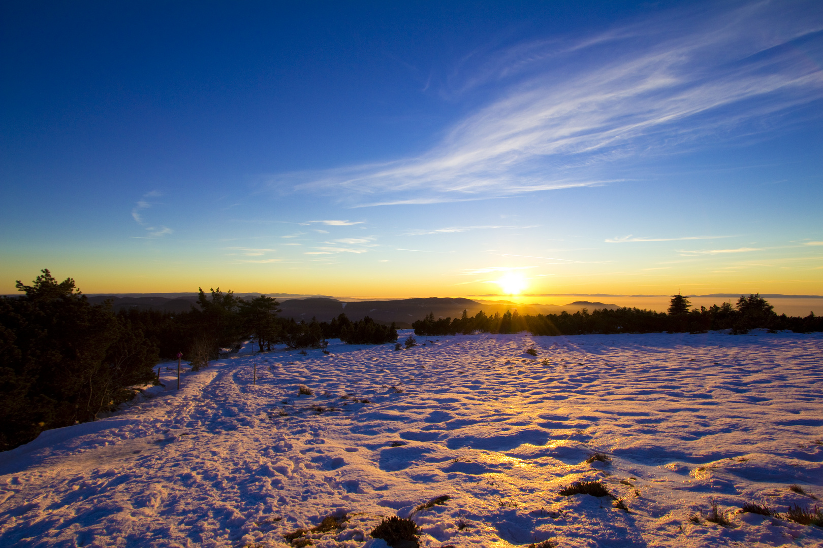 Sonnenuntergang im Schwarzwald