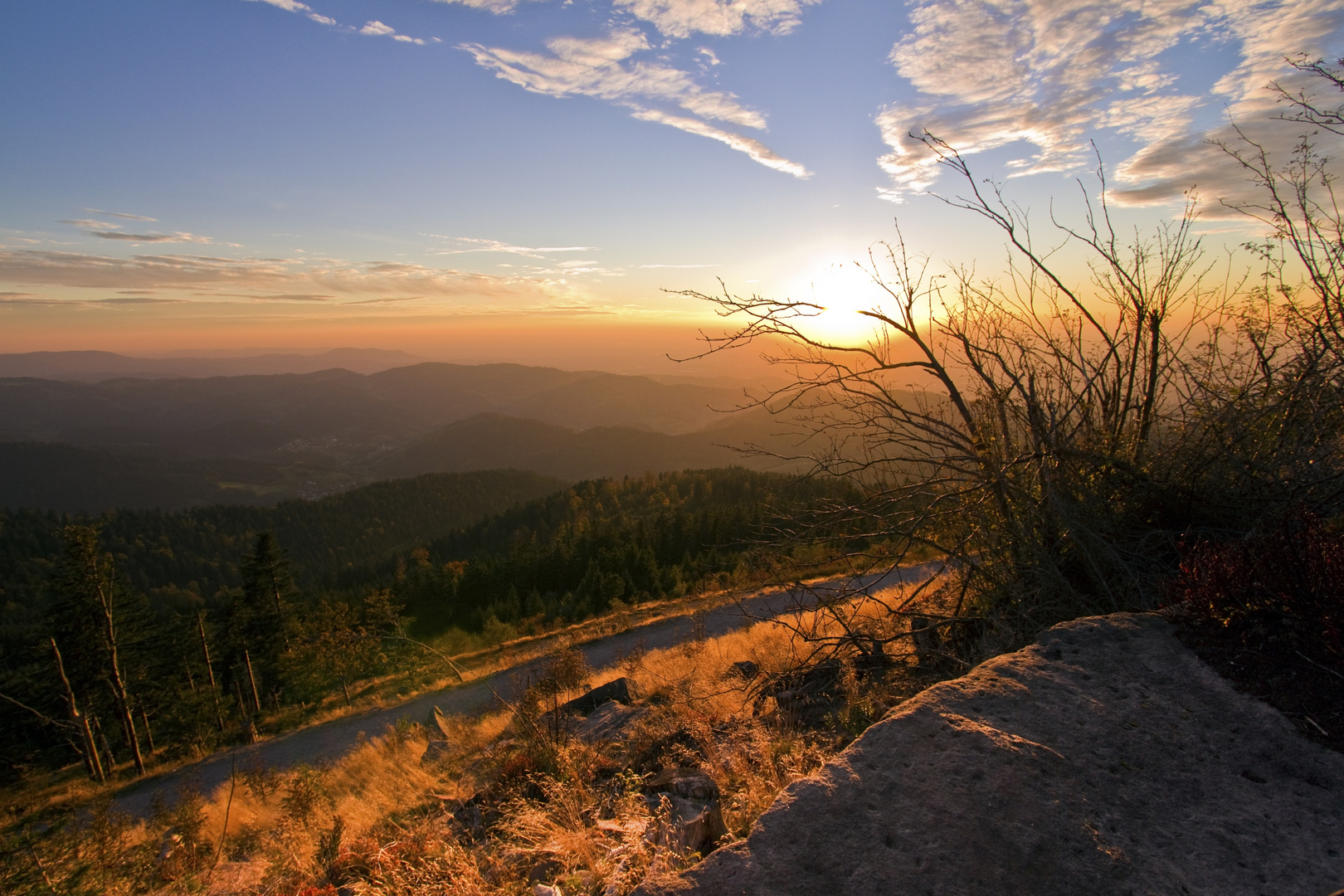 Sonnenuntergang im Schwarzwald