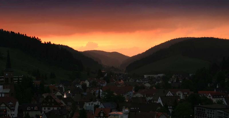 Sonnenuntergang im Schwarzwald