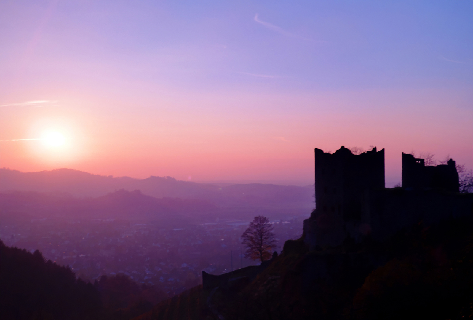 Sonnenuntergang im Schwarzwald